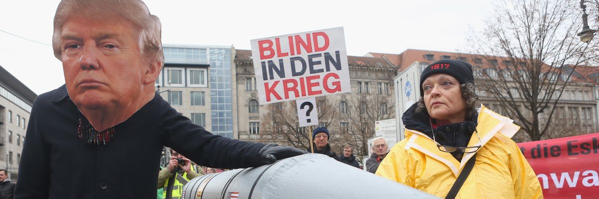 Activists Protest U.S.-North Korean Nuclear Tensions