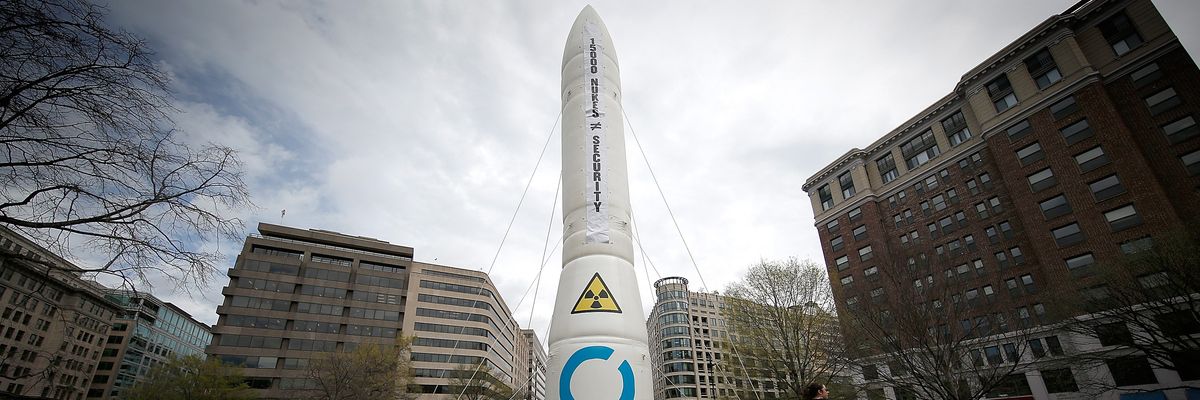 Activists Rally Against Nukes During Nuclear Security Summit In Washington DC