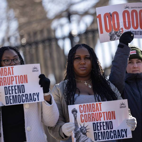 Activists Rally For Democracy At The White House 14 Years After Citizens United Decision