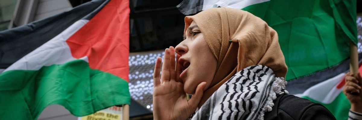 Activists Rally In Support Of Palestinians In Wake Of Recent Shooting Deaths By Israel In Gaza