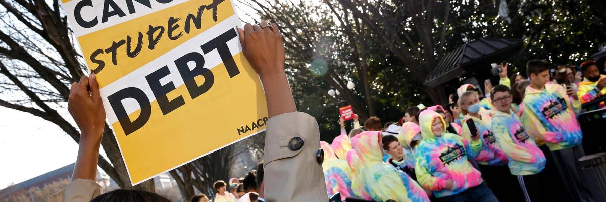 Activists rally in support of student debt cancellation