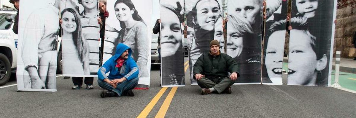 Week of Anti-Fracking Action Culminates with Blockade, Arrests Outside Federal Building