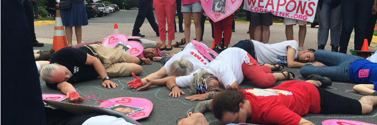 Activists Blockade NRA Entrance to Protest 'Relentless' Gun Lobby