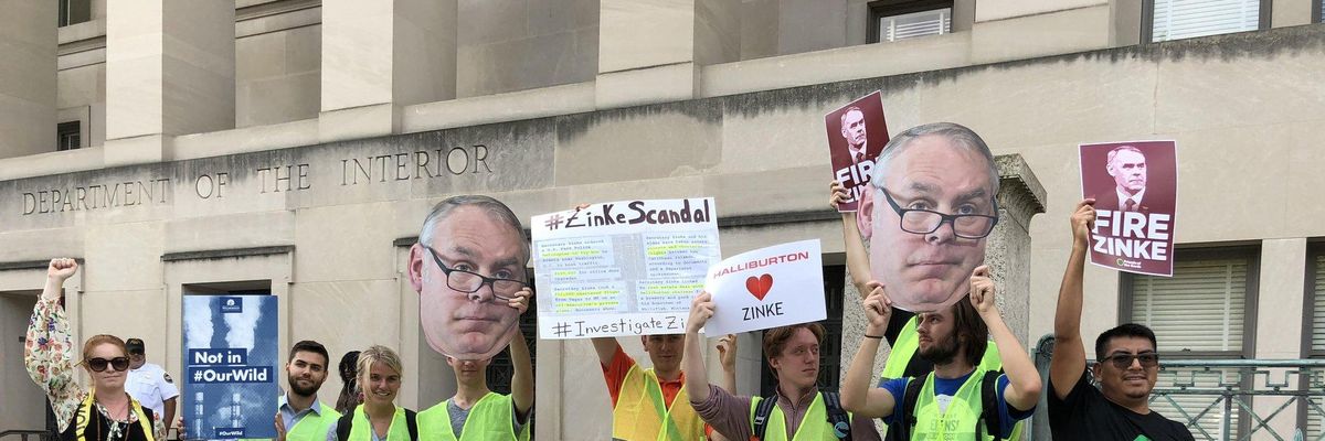 Activists Declare #FireZinke and State AGs File Suit After Interior Dept Guts Methane Rules for Public Lands