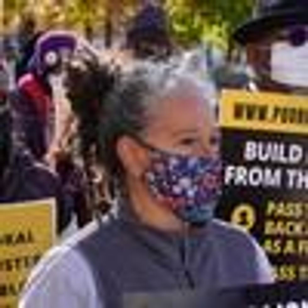 Activists with the Poor People's Campaign march in Washington, D.C.