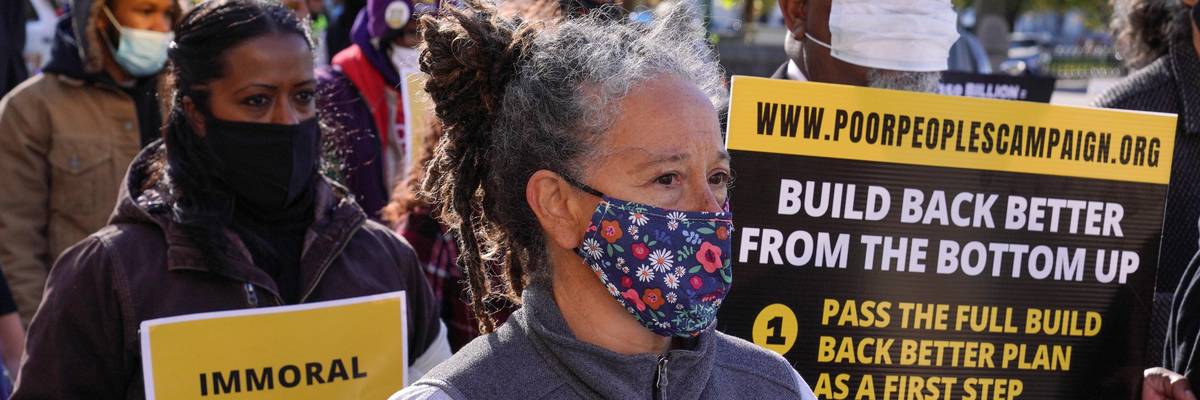 Activists with the Poor People's Campaign march in Washington, D.C.