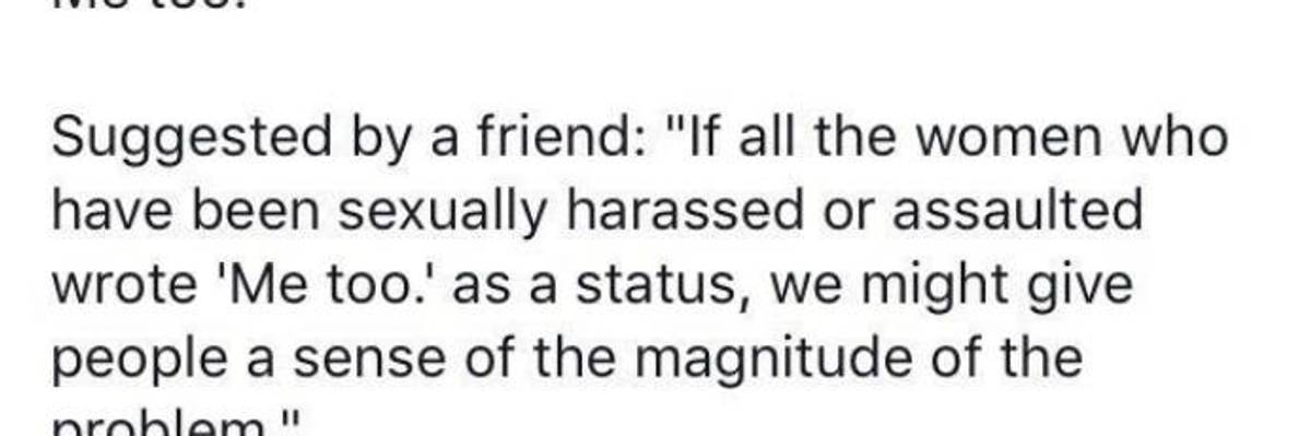 Sexual Assault Survivors Break Collective Silence With Viral #MeToo Hashtag