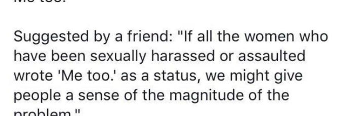 Sexual Assault Survivors Break Collective Silence With Viral #MeToo Hashtag