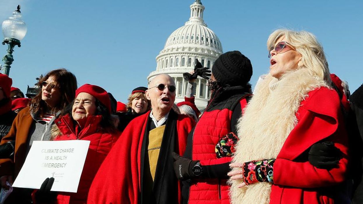 A Christmas Arrest for Climate Justice on #FireDrillFriday