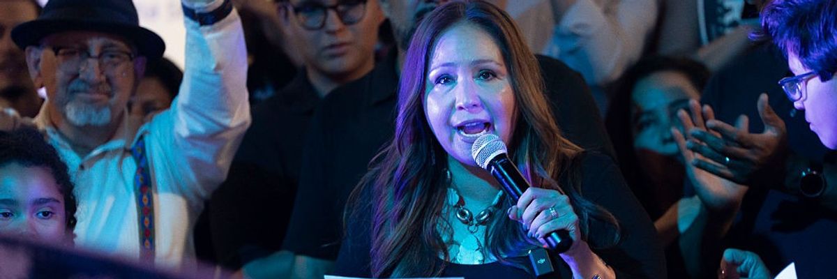 Adelita Grijalva speaks.