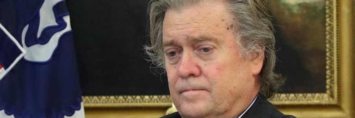 "DEFCON 1-Level Bad": Uproar After Steve Bannon Gets Loose With Lefty Magazine