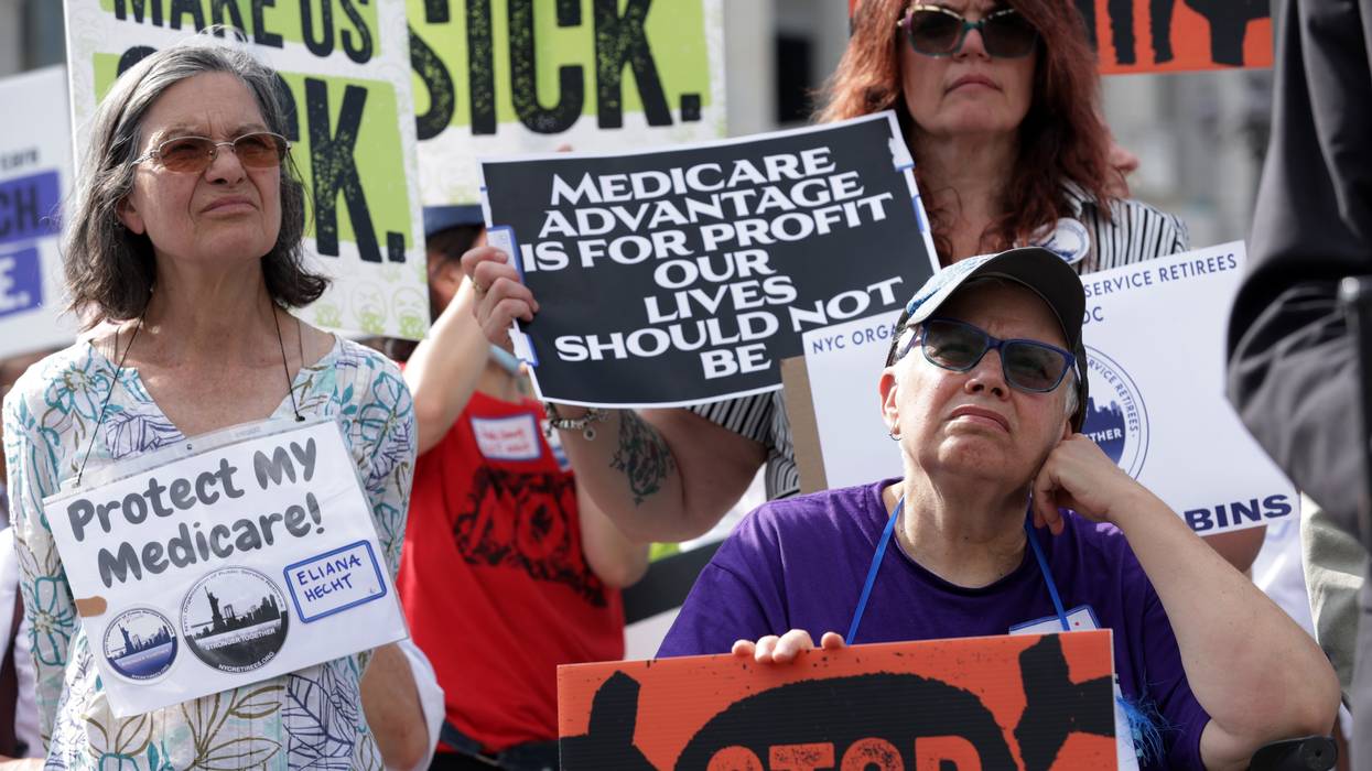 Advocates protest Medicare Advantage