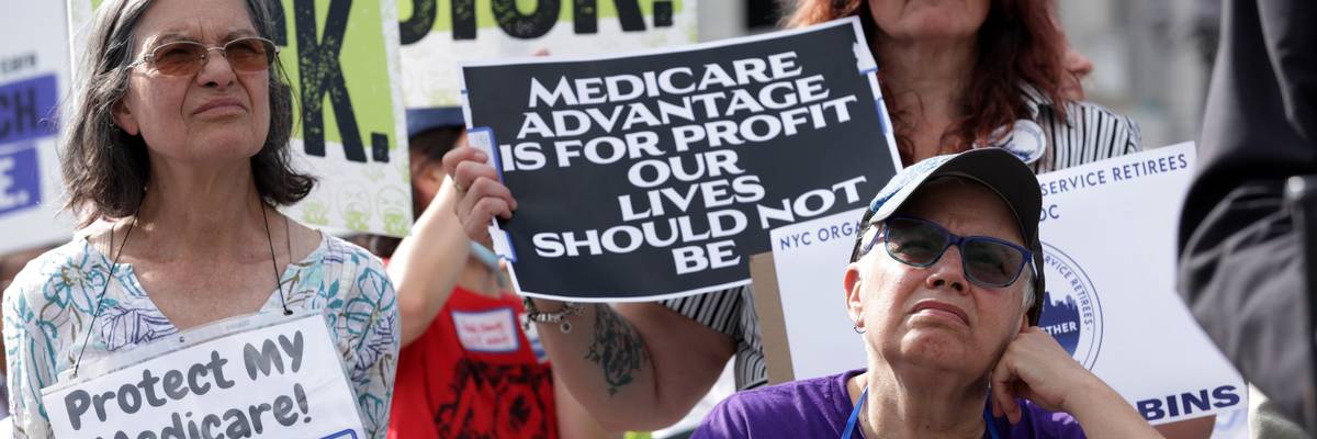 Advocates protest Medicare Advantage