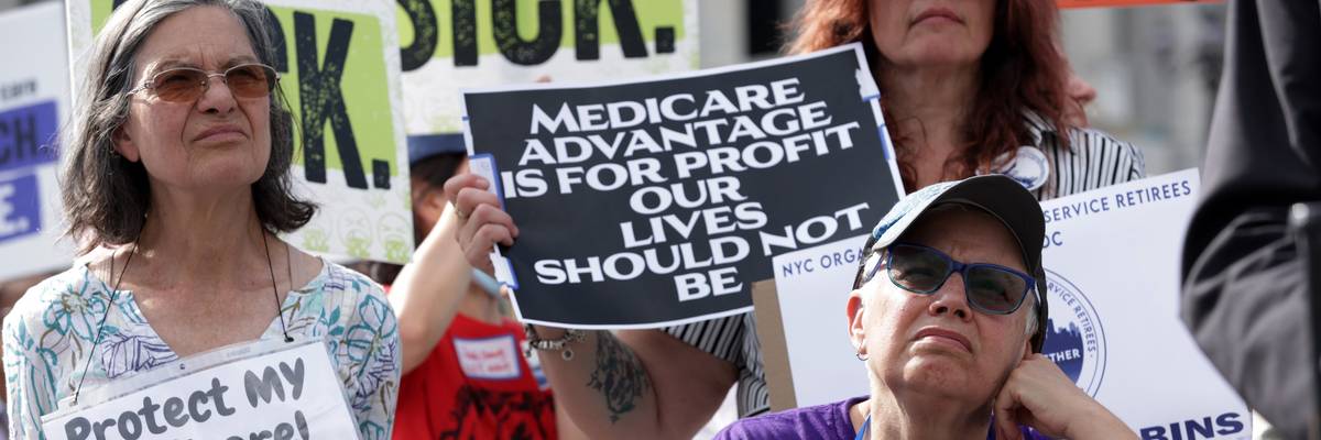 Advocates protest Medicare Advantage