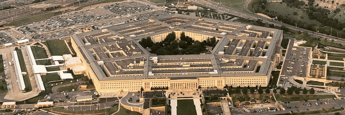 Aerial view of the Pentagon