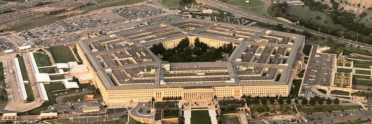 Aerial view of the Pentagon