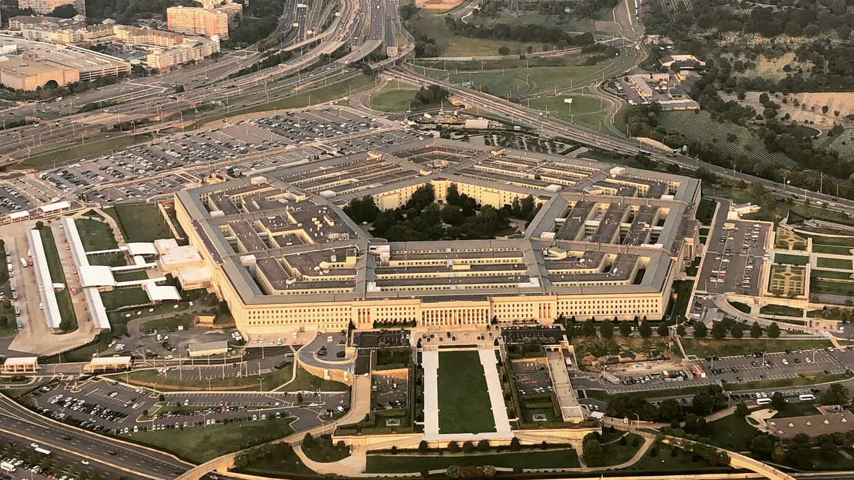 Aerial view of the Pentagon