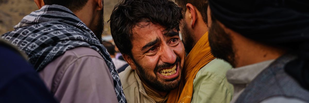 Afghanistan civilian at a funeral in Kabul