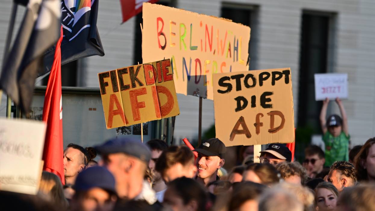 After the Election in Saxony-AnhaltProtests in Berlin