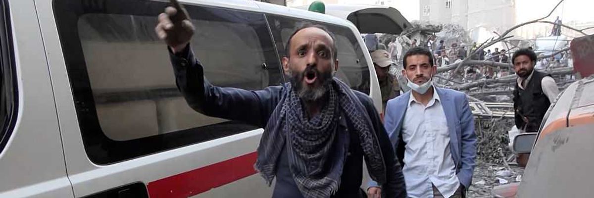 Aftermath Of IDF Strikes In Sanaa