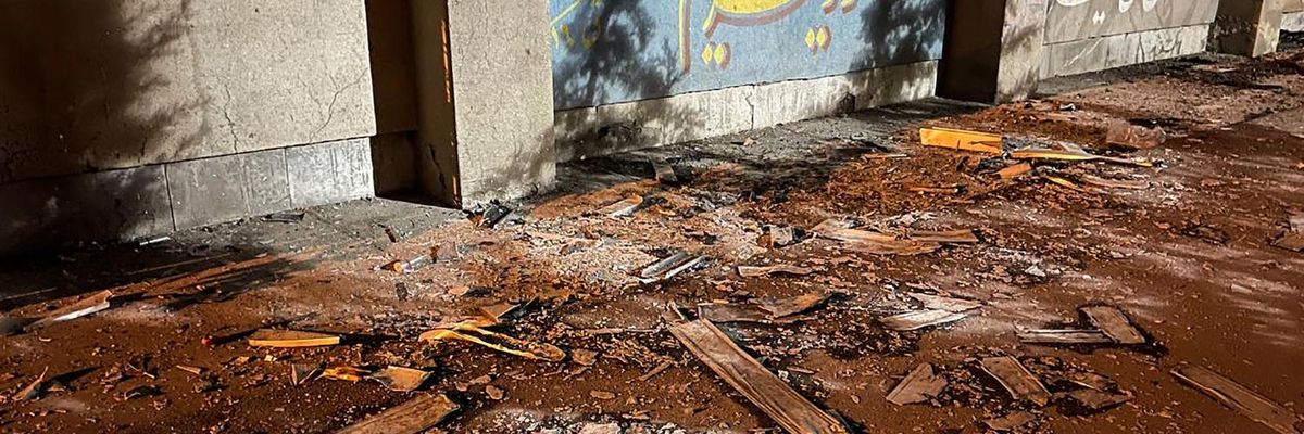 aftermath of Iran prison fire