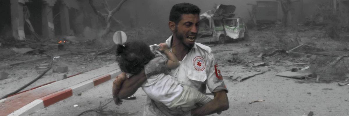 Aftermath of Israeli airstrikes on Gaza