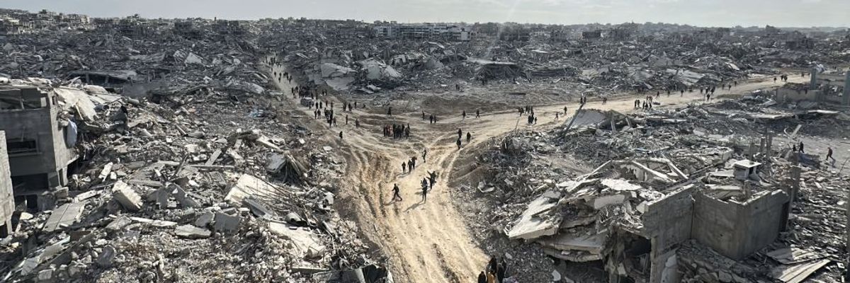 Aftermath of Israeli attacks in Gaza during ceasefire