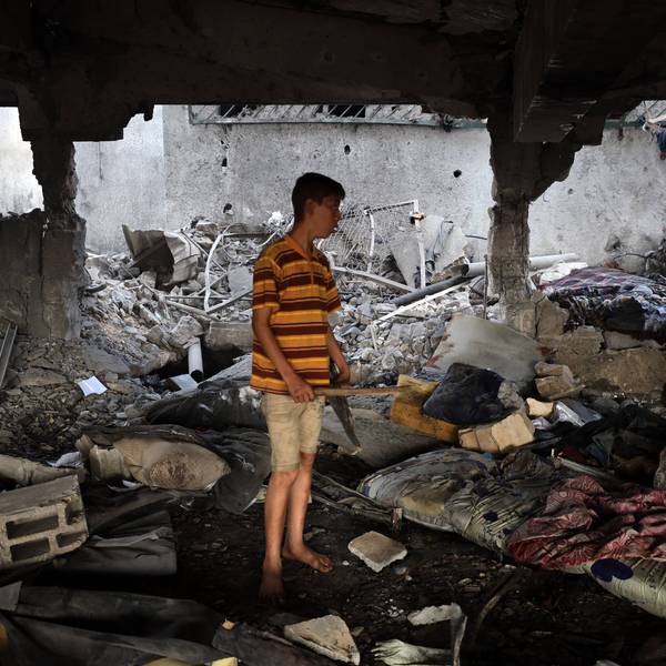 Aftermath Of Israeli Strike In Gaza, Palestine