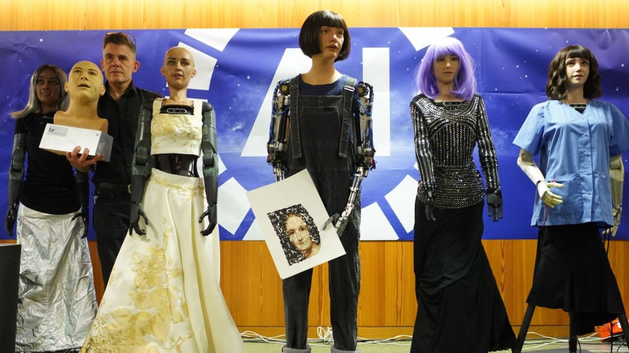 Ai-Da Robot at UN Global Summit on AI for Good