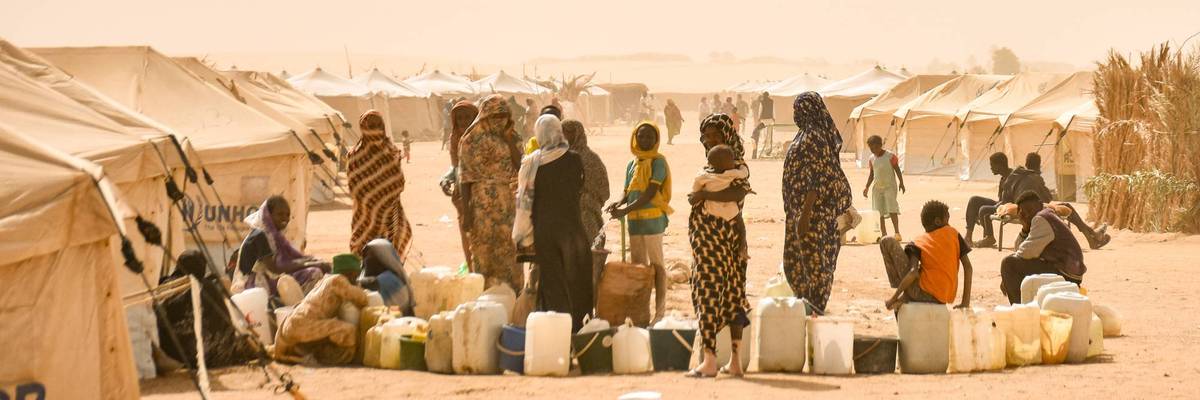 Al-Affad Refugee Camp in Sudan shelter thousands of people