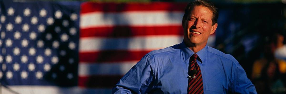 Al Gore on Campaign Tour in 2000