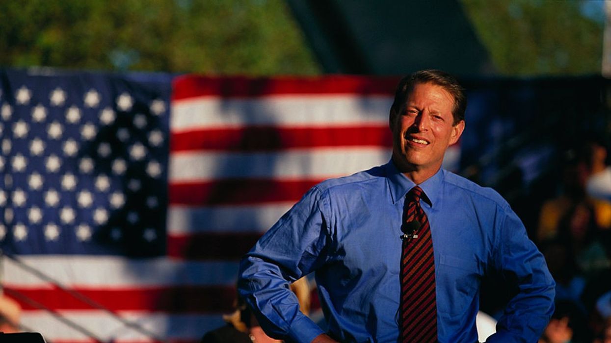 Al Gore on Campaign Tour in 2000