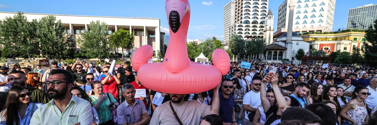 Albanians Protest At Development Of Vital Coastal Nature Reserve
