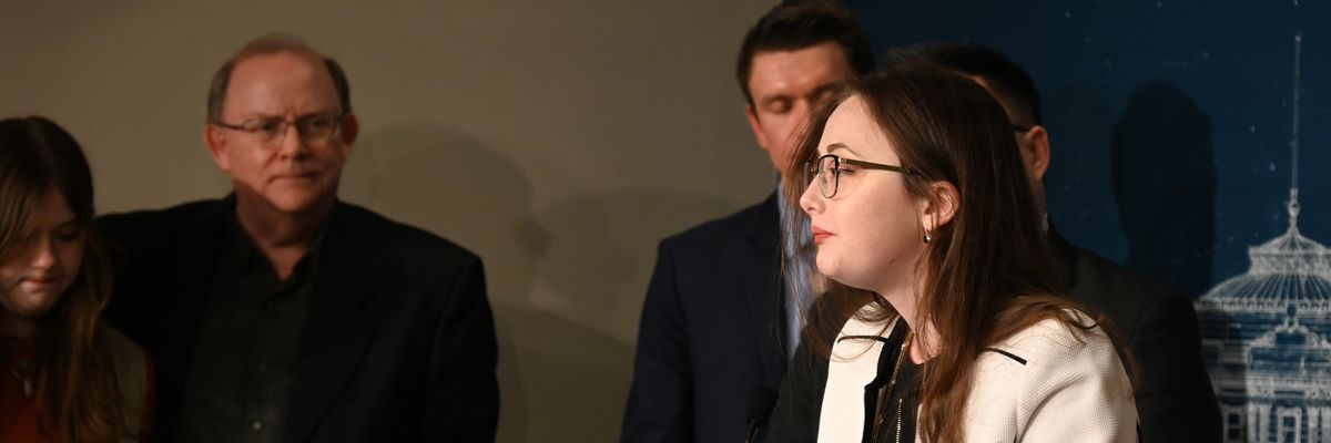 Amara Strande speaks.