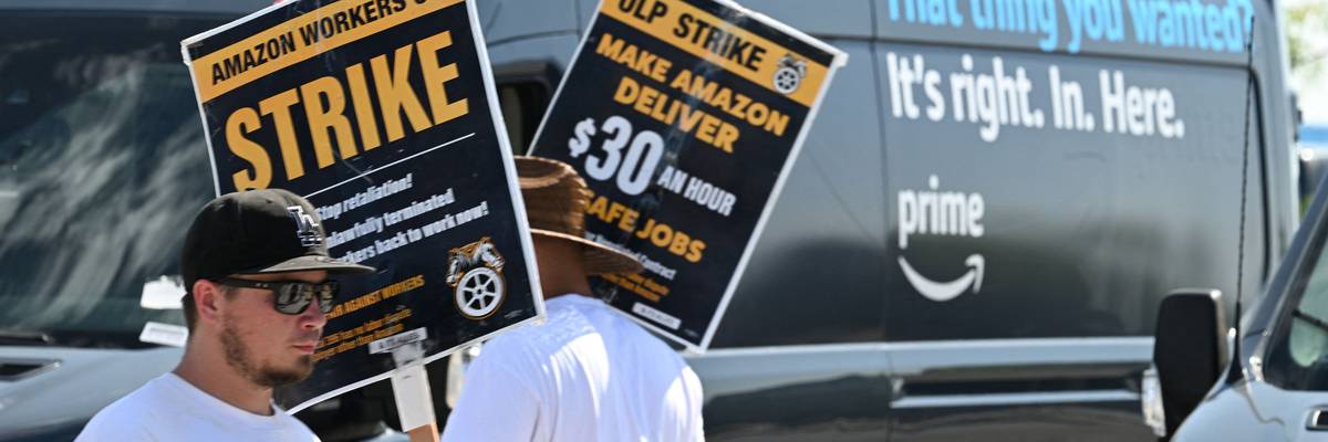 Amazon delivery drivers and dispatchers strike