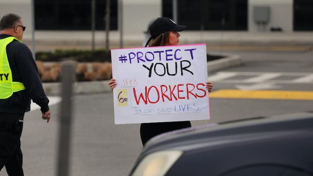 Amazon employees hold a protest and walkout