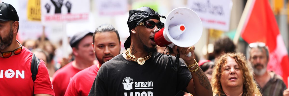 Amazon Labor Union president Chris Smalls