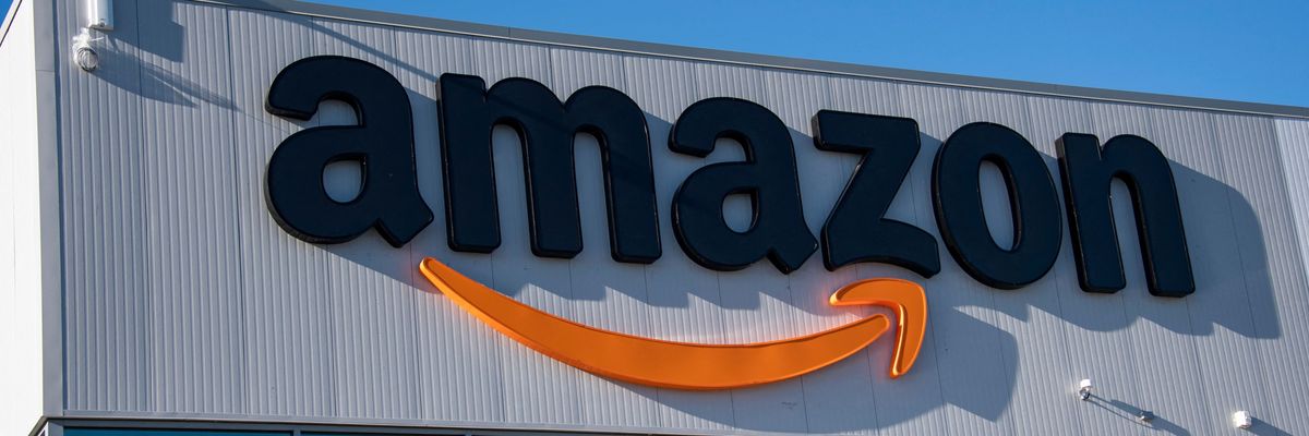 Amazon logo on building