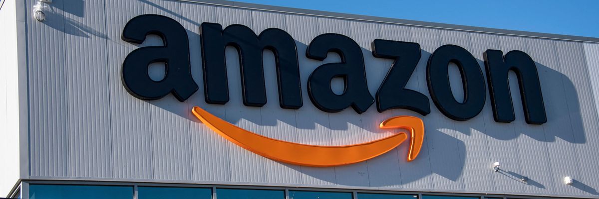 amazon logo on building