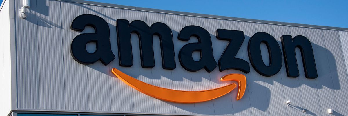 Amazon logo on building