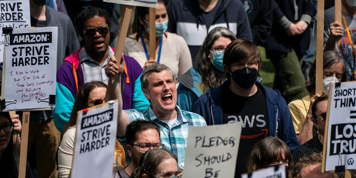 With HQ Walkout, Amazon Workers Say 'Hell No' to Climate Failures and ...