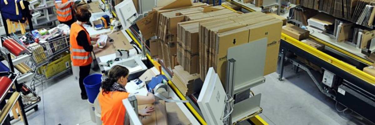 With Latest Dystopian Step, Amazon Sparks Worries With Patent on Worker-Tracking Wristband