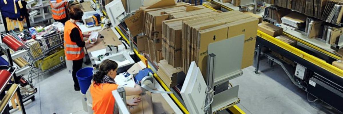 With Latest Dystopian Step, Amazon Sparks Worries With Patent on Worker-Tracking Wristband