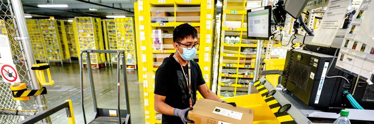 Amazon warehouse worker