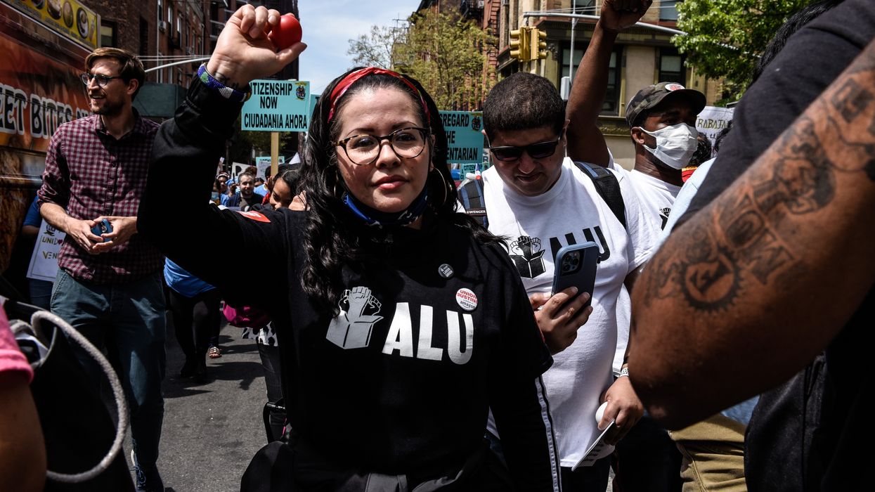Amazon Workers Hold May Day Rally In New York