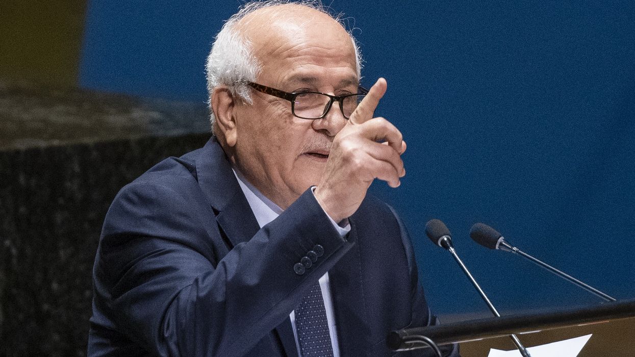 Ambassador of the Permanent Observer Mission of the State of Palestine to the United Nations Riyad H. Mansour.