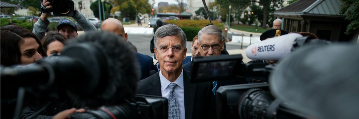 Testimony by Top Diplomat Bill Taylor on Trump and Ukraine Elicits 'Holy Sh*t' Responses From Members of Congress