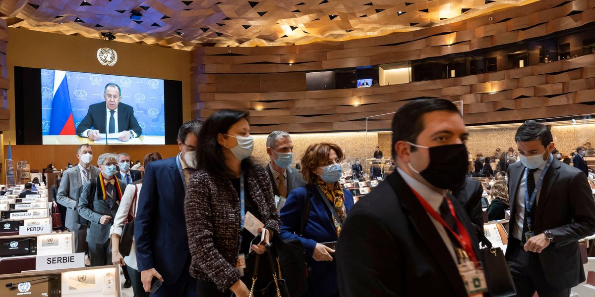 UN Diplomats Walk Out as Russia's Lavrov Addresses Human Rights Council | Common Dreams