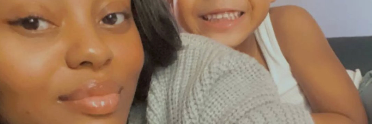 Amber Nicole Thurman with her son