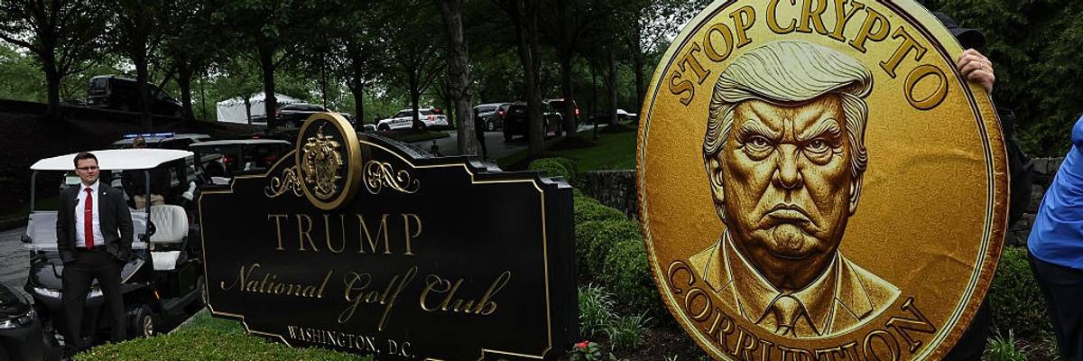 "America is Not for Sale" Rally Against Trump's Crypto Dealings